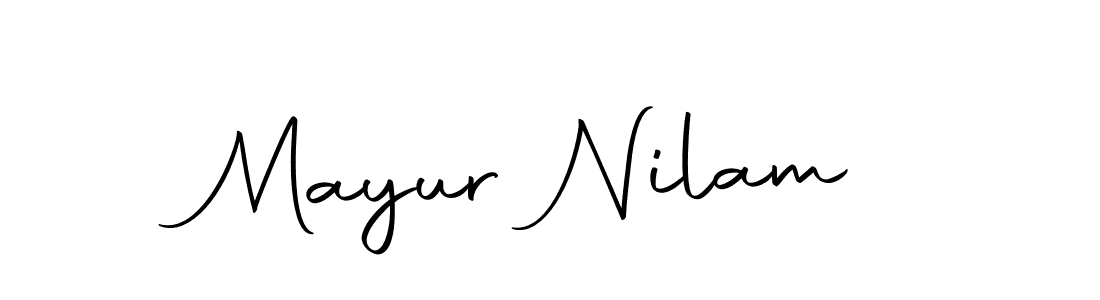 Autography-DOLnW is a professional signature style that is perfect for those who want to add a touch of class to their signature. It is also a great choice for those who want to make their signature more unique. Get Mayur Nilam name to fancy signature for free. Mayur Nilam signature style 10 images and pictures png
