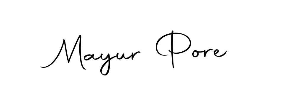 Make a beautiful signature design for name Mayur Pore. With this signature (Autography-DOLnW) style, you can create a handwritten signature for free. Mayur Pore signature style 10 images and pictures png