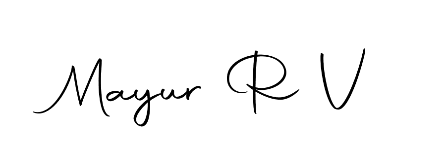 You should practise on your own different ways (Autography-DOLnW) to write your name (Mayur R V) in signature. don't let someone else do it for you. Mayur R V signature style 10 images and pictures png