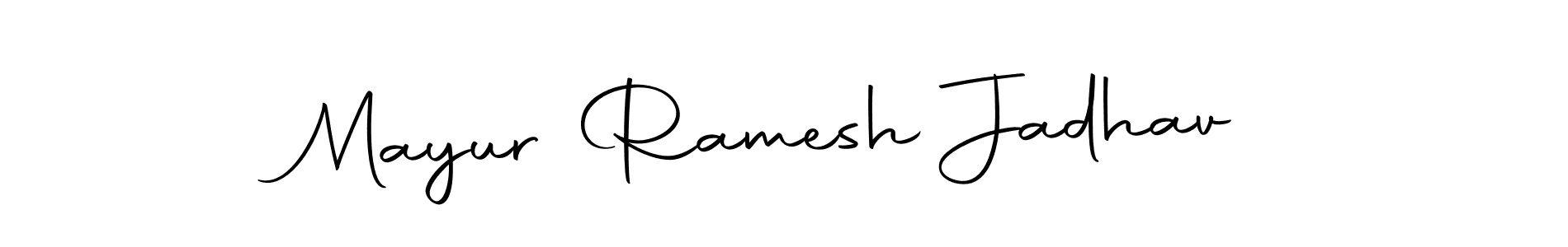 Mayur Ramesh Jadhav stylish signature style. Best Handwritten Sign (Autography-DOLnW) for my name. Handwritten Signature Collection Ideas for my name Mayur Ramesh Jadhav. Mayur Ramesh Jadhav signature style 10 images and pictures png