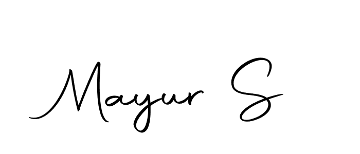 It looks lik you need a new signature style for name Mayur S. Design unique handwritten (Autography-DOLnW) signature with our free signature maker in just a few clicks. Mayur S signature style 10 images and pictures png