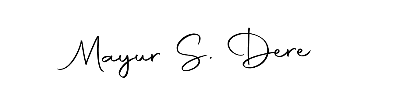 Also we have Mayur S. Dere name is the best signature style. Create professional handwritten signature collection using Autography-DOLnW autograph style. Mayur S. Dere signature style 10 images and pictures png