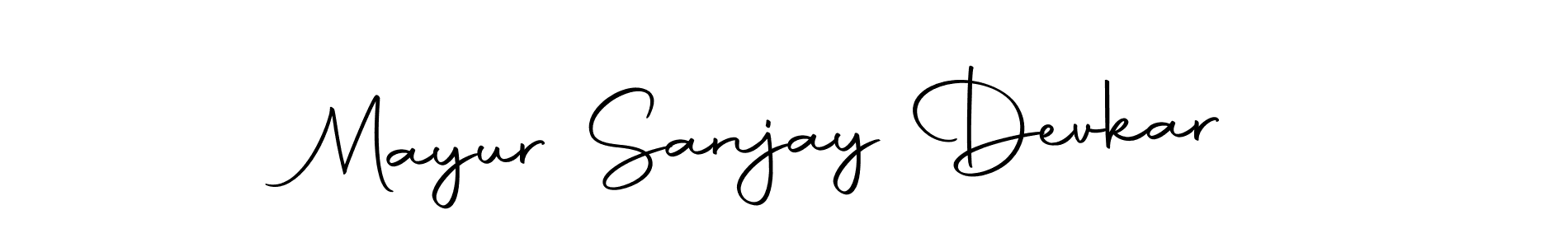 Make a beautiful signature design for name Mayur Sanjay Devkar. With this signature (Autography-DOLnW) style, you can create a handwritten signature for free. Mayur Sanjay Devkar signature style 10 images and pictures png