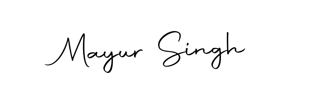 How to make Mayur Singh name signature. Use Autography-DOLnW style for creating short signs online. This is the latest handwritten sign. Mayur Singh signature style 10 images and pictures png
