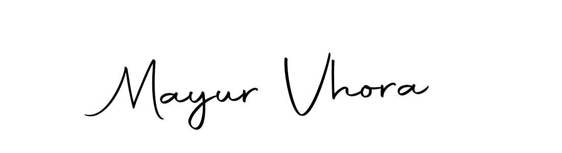 Design your own signature with our free online signature maker. With this signature software, you can create a handwritten (Autography-DOLnW) signature for name Mayur Vhora. Mayur Vhora signature style 10 images and pictures png