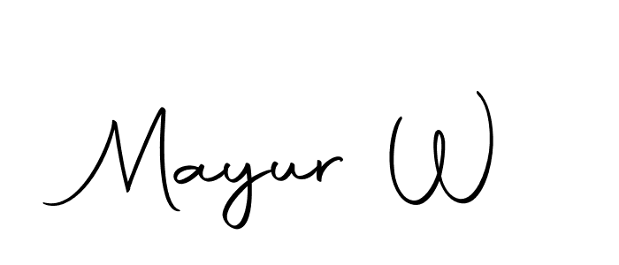 How to make Mayur W signature? Autography-DOLnW is a professional autograph style. Create handwritten signature for Mayur W name. Mayur W signature style 10 images and pictures png