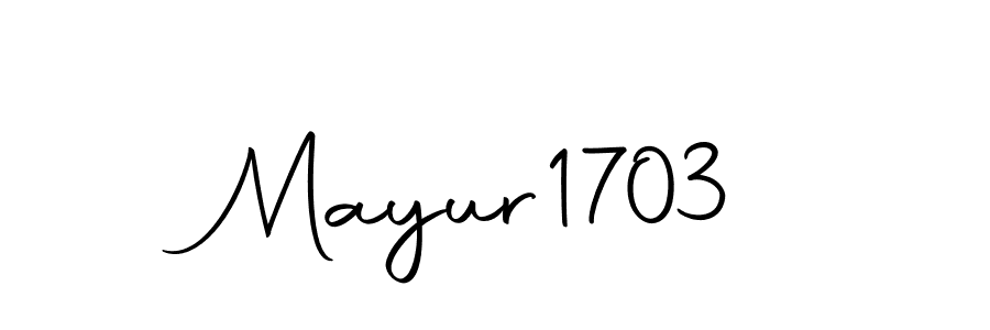 Also we have Mayur1703 name is the best signature style. Create professional handwritten signature collection using Autography-DOLnW autograph style. Mayur1703 signature style 10 images and pictures png