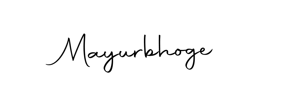 Use a signature maker to create a handwritten signature online. With this signature software, you can design (Autography-DOLnW) your own signature for name Mayurbhoge. Mayurbhoge signature style 10 images and pictures png