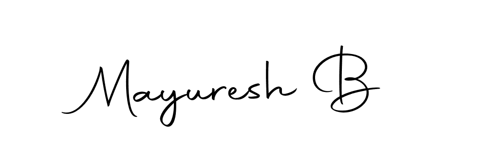 Use a signature maker to create a handwritten signature online. With this signature software, you can design (Autography-DOLnW) your own signature for name Mayuresh B. Mayuresh B signature style 10 images and pictures png