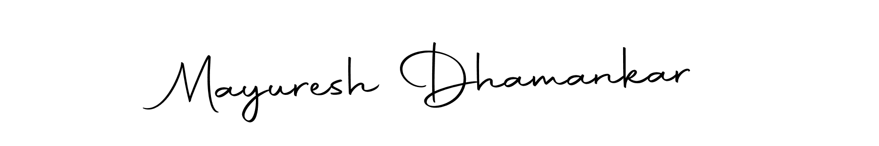 How to make Mayuresh Dhamankar signature? Autography-DOLnW is a professional autograph style. Create handwritten signature for Mayuresh Dhamankar name. Mayuresh Dhamankar signature style 10 images and pictures png