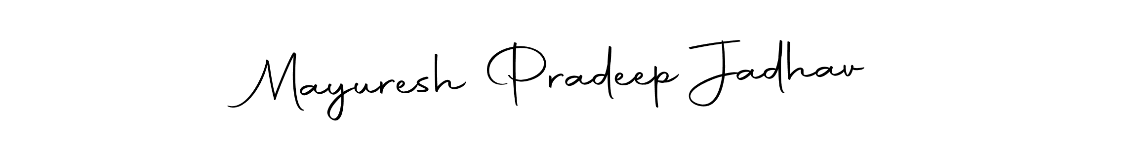 The best way (Autography-DOLnW) to make a short signature is to pick only two or three words in your name. The name Mayuresh Pradeep Jadhav include a total of six letters. For converting this name. Mayuresh Pradeep Jadhav signature style 10 images and pictures png