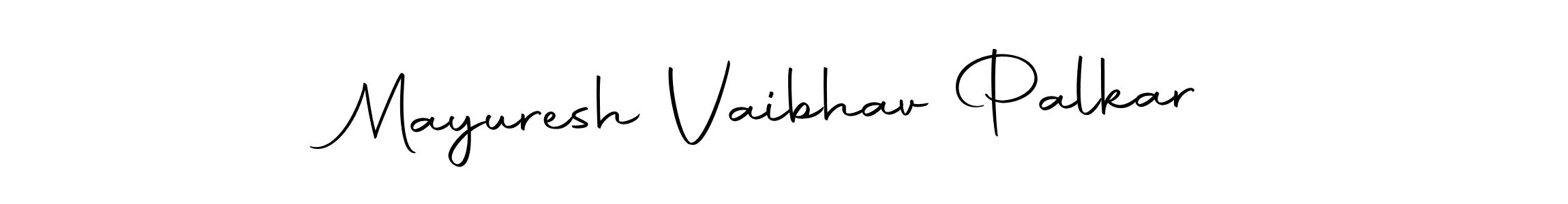 You should practise on your own different ways (Autography-DOLnW) to write your name (Mayuresh Vaibhav Palkar) in signature. don't let someone else do it for you. Mayuresh Vaibhav Palkar signature style 10 images and pictures png