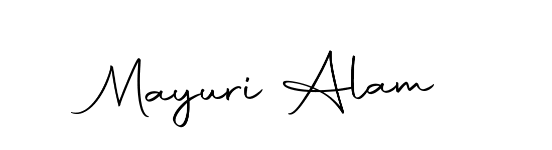 You should practise on your own different ways (Autography-DOLnW) to write your name (Mayuri Alam) in signature. don't let someone else do it for you. Mayuri Alam signature style 10 images and pictures png