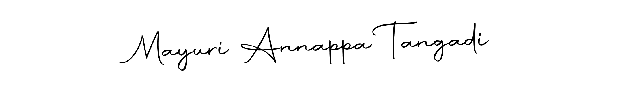 Design your own signature with our free online signature maker. With this signature software, you can create a handwritten (Autography-DOLnW) signature for name Mayuri Annappa Tangadi. Mayuri Annappa Tangadi signature style 10 images and pictures png