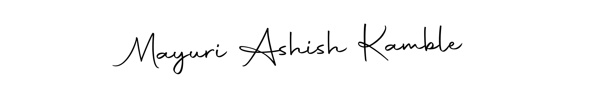 Design your own signature with our free online signature maker. With this signature software, you can create a handwritten (Autography-DOLnW) signature for name Mayuri Ashish Kamble. Mayuri Ashish Kamble signature style 10 images and pictures png