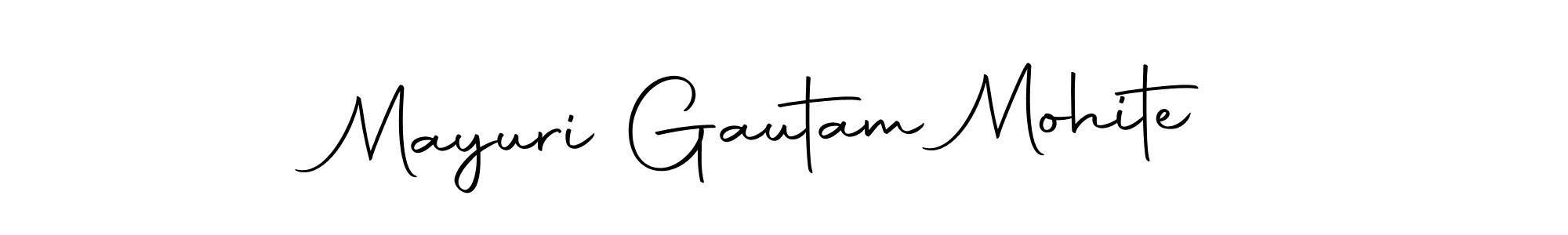 You can use this online signature creator to create a handwritten signature for the name Mayuri Gautam Mohite. This is the best online autograph maker. Mayuri Gautam Mohite signature style 10 images and pictures png