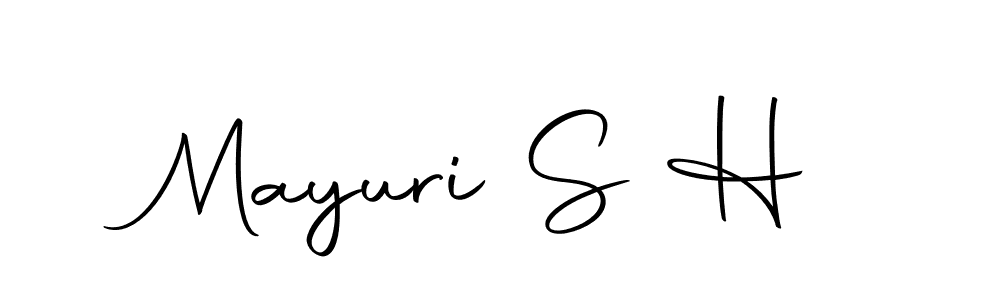 It looks lik you need a new signature style for name Mayuri S H. Design unique handwritten (Autography-DOLnW) signature with our free signature maker in just a few clicks. Mayuri S H signature style 10 images and pictures png