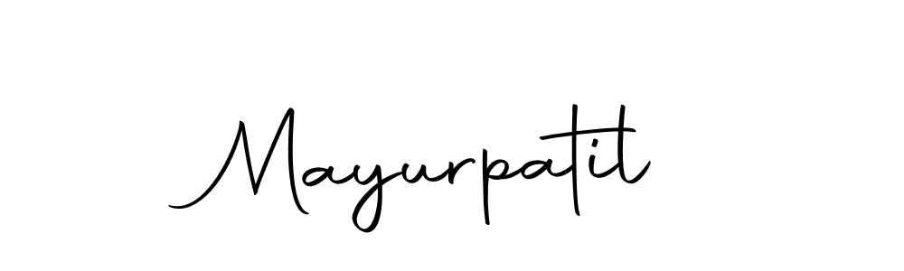 Create a beautiful signature design for name Mayurpatil. With this signature (Autography-DOLnW) fonts, you can make a handwritten signature for free. Mayurpatil signature style 10 images and pictures png