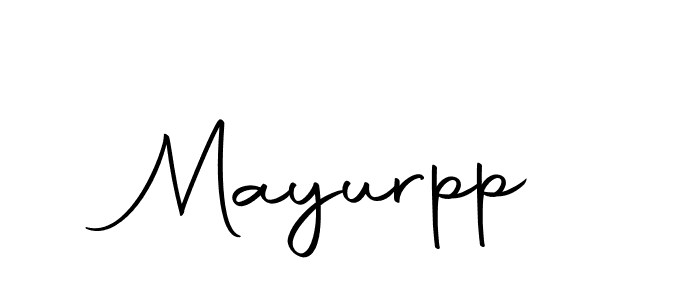The best way (Autography-DOLnW) to make a short signature is to pick only two or three words in your name. The name Mayurpp include a total of six letters. For converting this name. Mayurpp signature style 10 images and pictures png