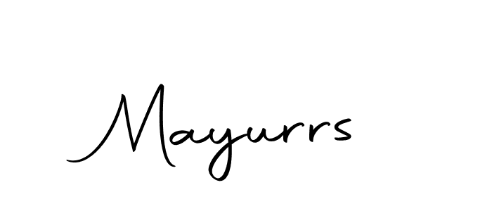Use a signature maker to create a handwritten signature online. With this signature software, you can design (Autography-DOLnW) your own signature for name Mayurrs. Mayurrs signature style 10 images and pictures png