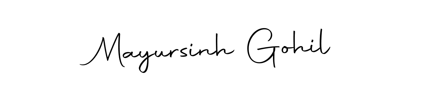 Also You can easily find your signature by using the search form. We will create Mayursinh Gohil name handwritten signature images for you free of cost using Autography-DOLnW sign style. Mayursinh Gohil signature style 10 images and pictures png