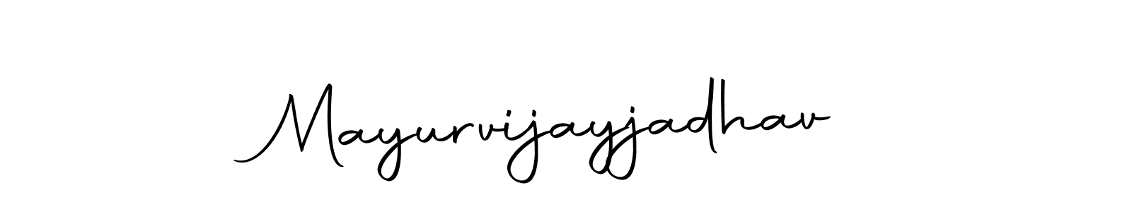 Make a short Mayurvijayjadhav signature style. Manage your documents anywhere anytime using Autography-DOLnW. Create and add eSignatures, submit forms, share and send files easily. Mayurvijayjadhav signature style 10 images and pictures png