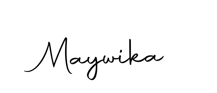 Design your own signature with our free online signature maker. With this signature software, you can create a handwritten (Autography-DOLnW) signature for name Maywika. Maywika signature style 10 images and pictures png