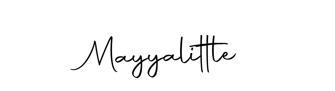 Design your own signature with our free online signature maker. With this signature software, you can create a handwritten (Autography-DOLnW) signature for name Mayyalittle. Mayyalittle signature style 10 images and pictures png