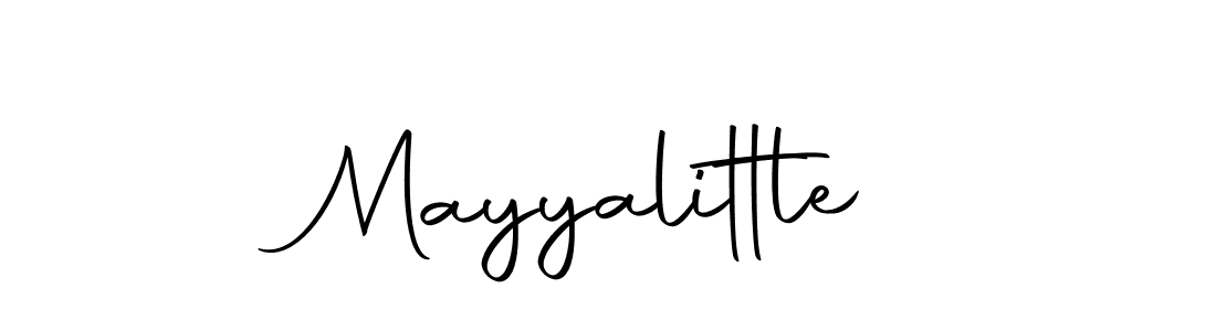 Design your own signature with our free online signature maker. With this signature software, you can create a handwritten (Autography-DOLnW) signature for name Mayyalittle. Mayyalittle signature style 10 images and pictures png