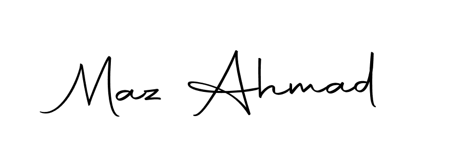 The best way (Autography-DOLnW) to make a short signature is to pick only two or three words in your name. The name Maz Ahmad include a total of six letters. For converting this name. Maz Ahmad signature style 10 images and pictures png