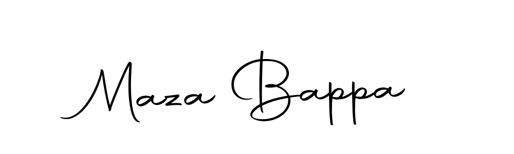 The best way (Autography-DOLnW) to make a short signature is to pick only two or three words in your name. The name Maza Bappa include a total of six letters. For converting this name. Maza Bappa signature style 10 images and pictures png