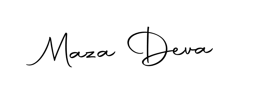 Use a signature maker to create a handwritten signature online. With this signature software, you can design (Autography-DOLnW) your own signature for name Maza Deva. Maza Deva signature style 10 images and pictures png