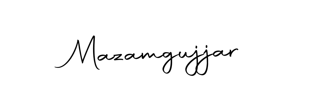 Design your own signature with our free online signature maker. With this signature software, you can create a handwritten (Autography-DOLnW) signature for name Mazamgujjar. Mazamgujjar signature style 10 images and pictures png