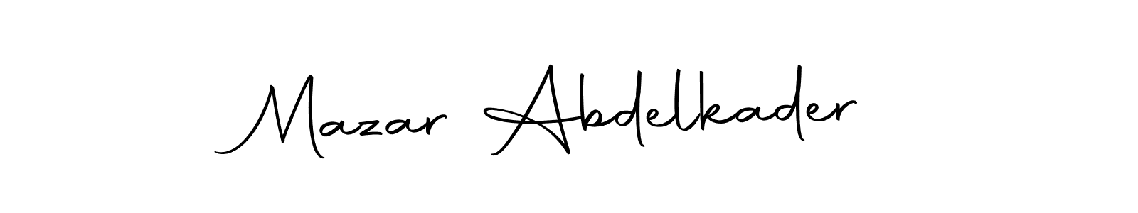 Use a signature maker to create a handwritten signature online. With this signature software, you can design (Autography-DOLnW) your own signature for name Mazar Abdelkader. Mazar Abdelkader signature style 10 images and pictures png