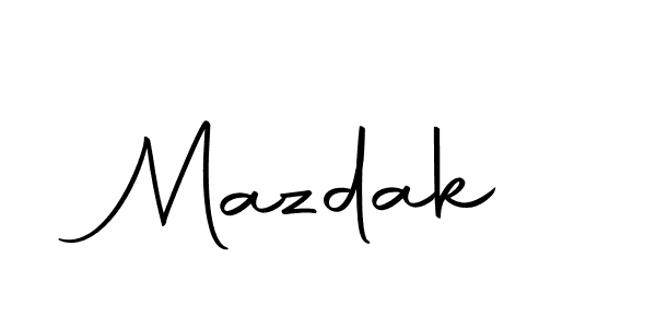 How to make Mazdak signature? Autography-DOLnW is a professional autograph style. Create handwritten signature for Mazdak name. Mazdak signature style 10 images and pictures png