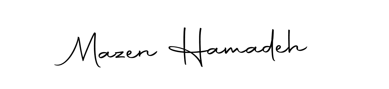 Make a short Mazen Hamadeh signature style. Manage your documents anywhere anytime using Autography-DOLnW. Create and add eSignatures, submit forms, share and send files easily. Mazen Hamadeh signature style 10 images and pictures png