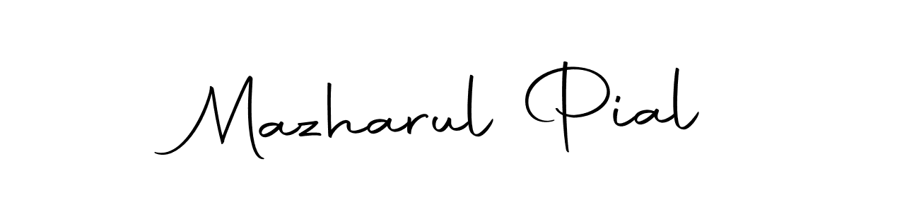 Use a signature maker to create a handwritten signature online. With this signature software, you can design (Autography-DOLnW) your own signature for name Mazharul Pial. Mazharul Pial signature style 10 images and pictures png