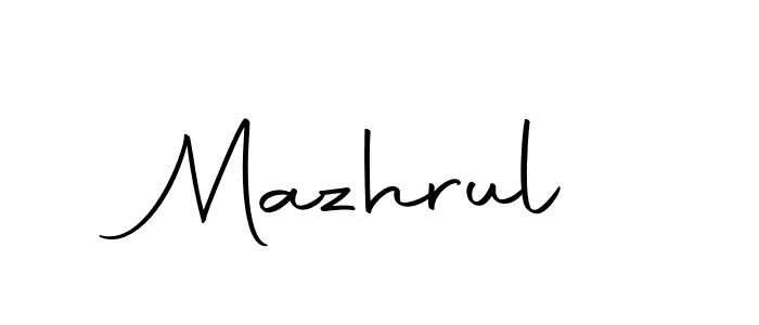 Make a beautiful signature design for name Mazhrul. Use this online signature maker to create a handwritten signature for free. Mazhrul signature style 10 images and pictures png