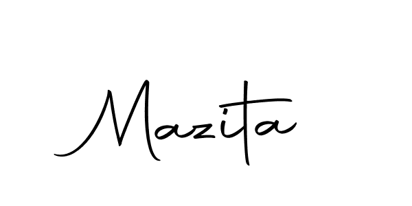 Mazita stylish signature style. Best Handwritten Sign (Autography-DOLnW) for my name. Handwritten Signature Collection Ideas for my name Mazita. Mazita signature style 10 images and pictures png