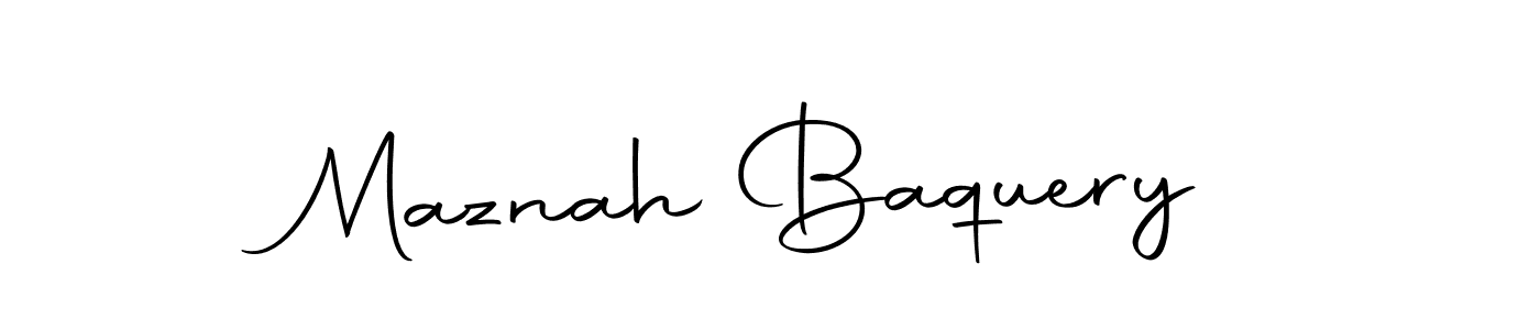 Make a beautiful signature design for name Maznah Baquery. Use this online signature maker to create a handwritten signature for free. Maznah Baquery signature style 10 images and pictures png