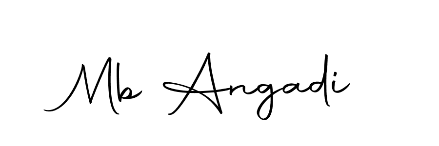 Mb Angadi stylish signature style. Best Handwritten Sign (Autography-DOLnW) for my name. Handwritten Signature Collection Ideas for my name Mb Angadi. Mb Angadi signature style 10 images and pictures png