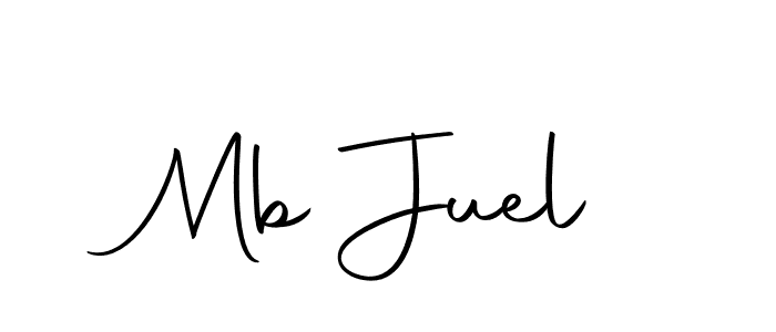 Create a beautiful signature design for name Mb Juel. With this signature (Autography-DOLnW) fonts, you can make a handwritten signature for free. Mb Juel signature style 10 images and pictures png