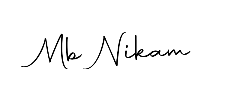 Similarly Autography-DOLnW is the best handwritten signature design. Signature creator online .You can use it as an online autograph creator for name Mb Nikam. Mb Nikam signature style 10 images and pictures png