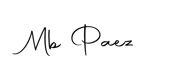 You should practise on your own different ways (Autography-DOLnW) to write your name (Mb Paez) in signature. don't let someone else do it for you. Mb Paez signature style 10 images and pictures png