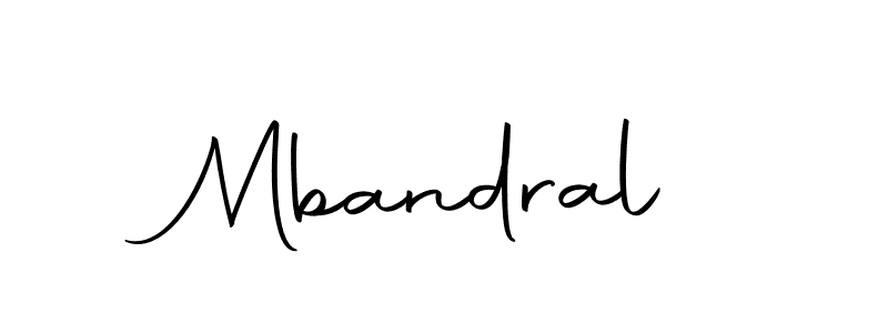 Design your own signature with our free online signature maker. With this signature software, you can create a handwritten (Autography-DOLnW) signature for name Mbandral. Mbandral signature style 10 images and pictures png