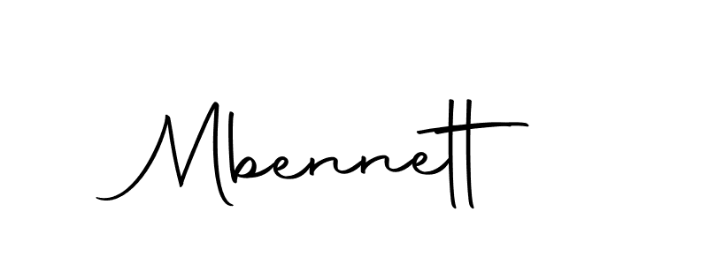 Design your own signature with our free online signature maker. With this signature software, you can create a handwritten (Autography-DOLnW) signature for name Mbennett. Mbennett signature style 10 images and pictures png