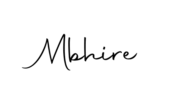 Design your own signature with our free online signature maker. With this signature software, you can create a handwritten (Autography-DOLnW) signature for name Mbhire. Mbhire signature style 10 images and pictures png