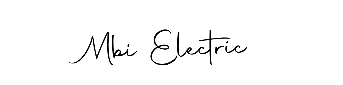 Design your own signature with our free online signature maker. With this signature software, you can create a handwritten (Autography-DOLnW) signature for name Mbi Electric. Mbi Electric signature style 10 images and pictures png