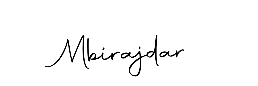 Create a beautiful signature design for name Mbirajdar. With this signature (Autography-DOLnW) fonts, you can make a handwritten signature for free. Mbirajdar signature style 10 images and pictures png