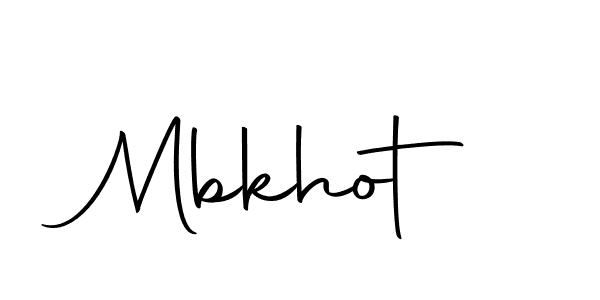 Create a beautiful signature design for name Mbkhot. With this signature (Autography-DOLnW) fonts, you can make a handwritten signature for free. Mbkhot signature style 10 images and pictures png